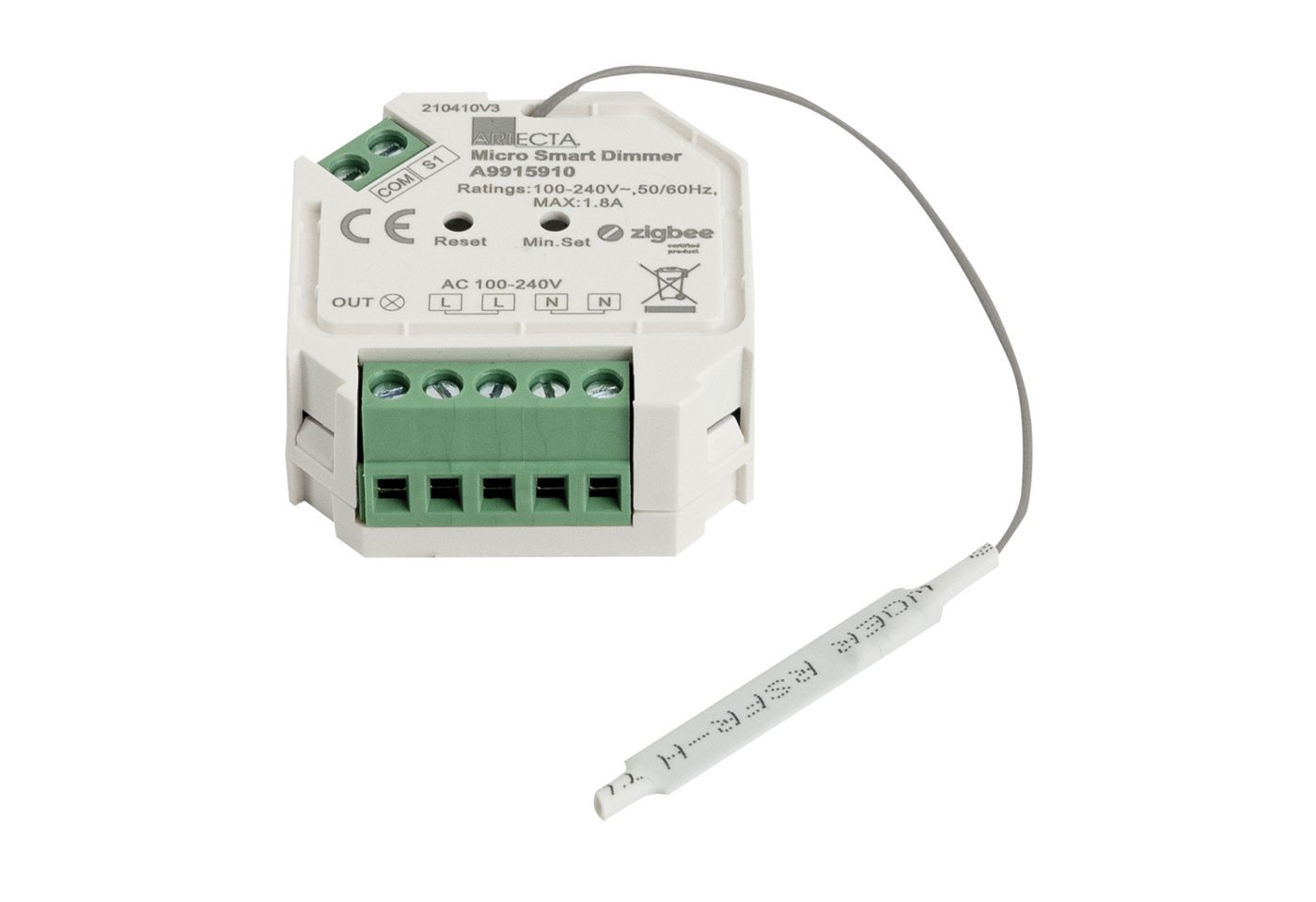 Artecta Discolicht Artecta ZigBee Micro Smart Dimmer 1-Kanal-Dimmer mit ZigBee-Protokoll von Artecta
