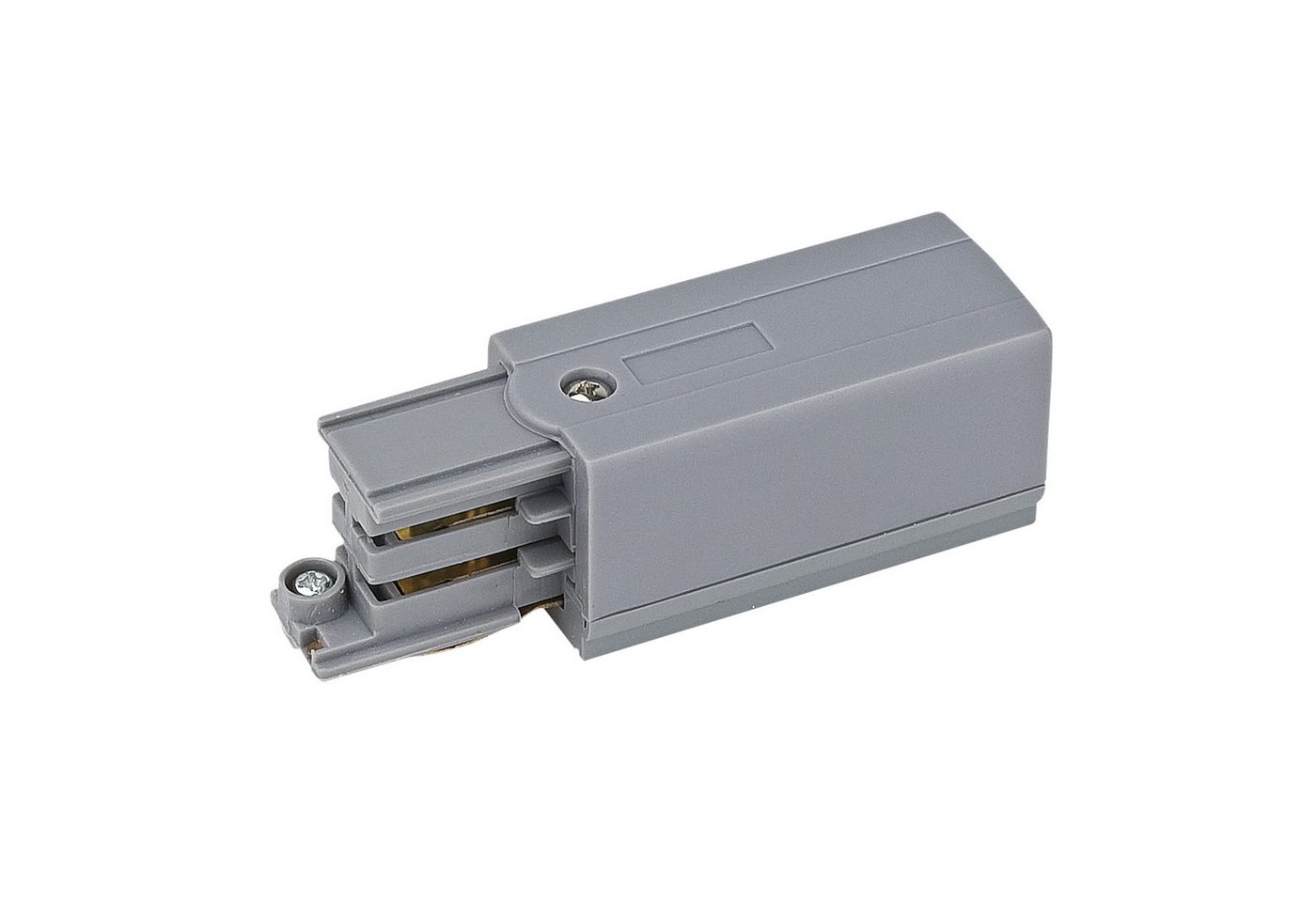 Artecta Stromschienensystem Artecta 3-Phase Left Feed-In Connector Silber (RAL9006), 9,5 cm von Artecta