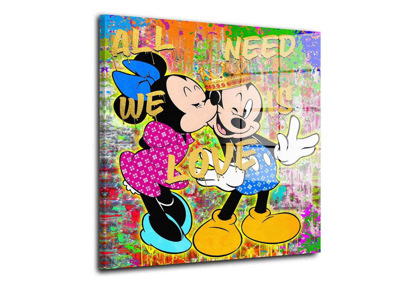 Artedinoi Acrylglasbild Pop Art King Mickey Acrylglas Wandbild Bild Wanddeko Wohnzimmer XL Artedinoi Acrylglasbild Pop Art King Mickey Acrylglas Wandbild Bild Wanddeko Wohnzimmer XL von Artedinoi