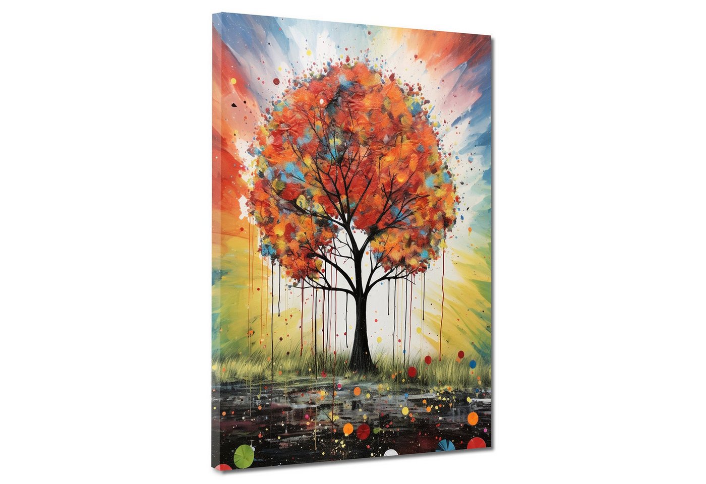 Artedinoi Leinwandbild Baum bunt abstrakt Leinwandbild Wandbild Kunstdruck XL Wanddeko Artedinoi Leinwandbild Baum bunt abstrakt Leinwandbild Wandbild Kunstdruck XL Wanddeko von Artedinoi