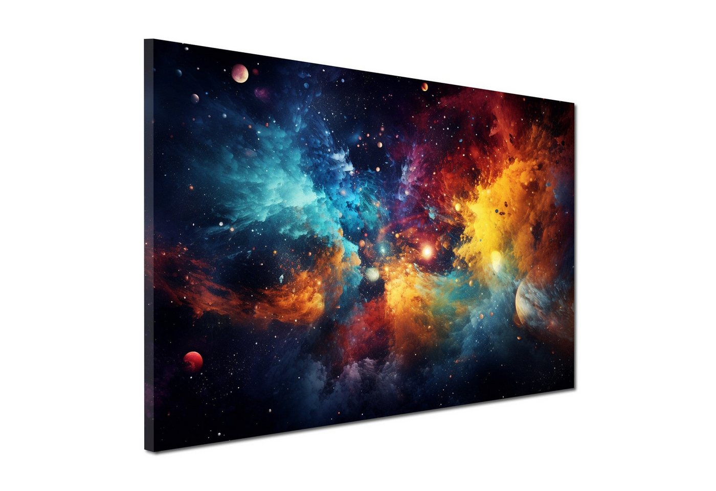 Artedinoi Leinwandbild Weltraum Abstract Style Wandbild Leinwandbild Kunstdruck XL Wanddeko von Artedinoi