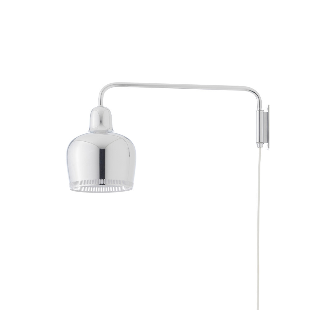 Artek - A330S Golden Bell Wandleuchte Chrome/White von Artek