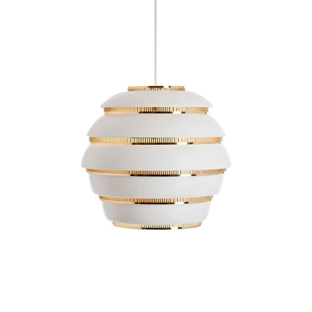 Artek - A331 Beehive Pendelleuchte White/Brass von Artek