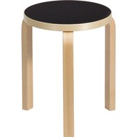 Artek - 60 Hocker, Linoleum schwarz von Artek