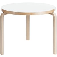 Artek - 90B Tisch H 74 cm, Birke / weiß von Artek