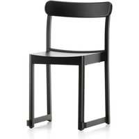 Artek - Atelier Chair, Buche schwarz lackiert (Filzgleiter) von Artek