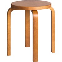 Artek - E60 Hocker, Birke honigfarben gebeizt von Artek
