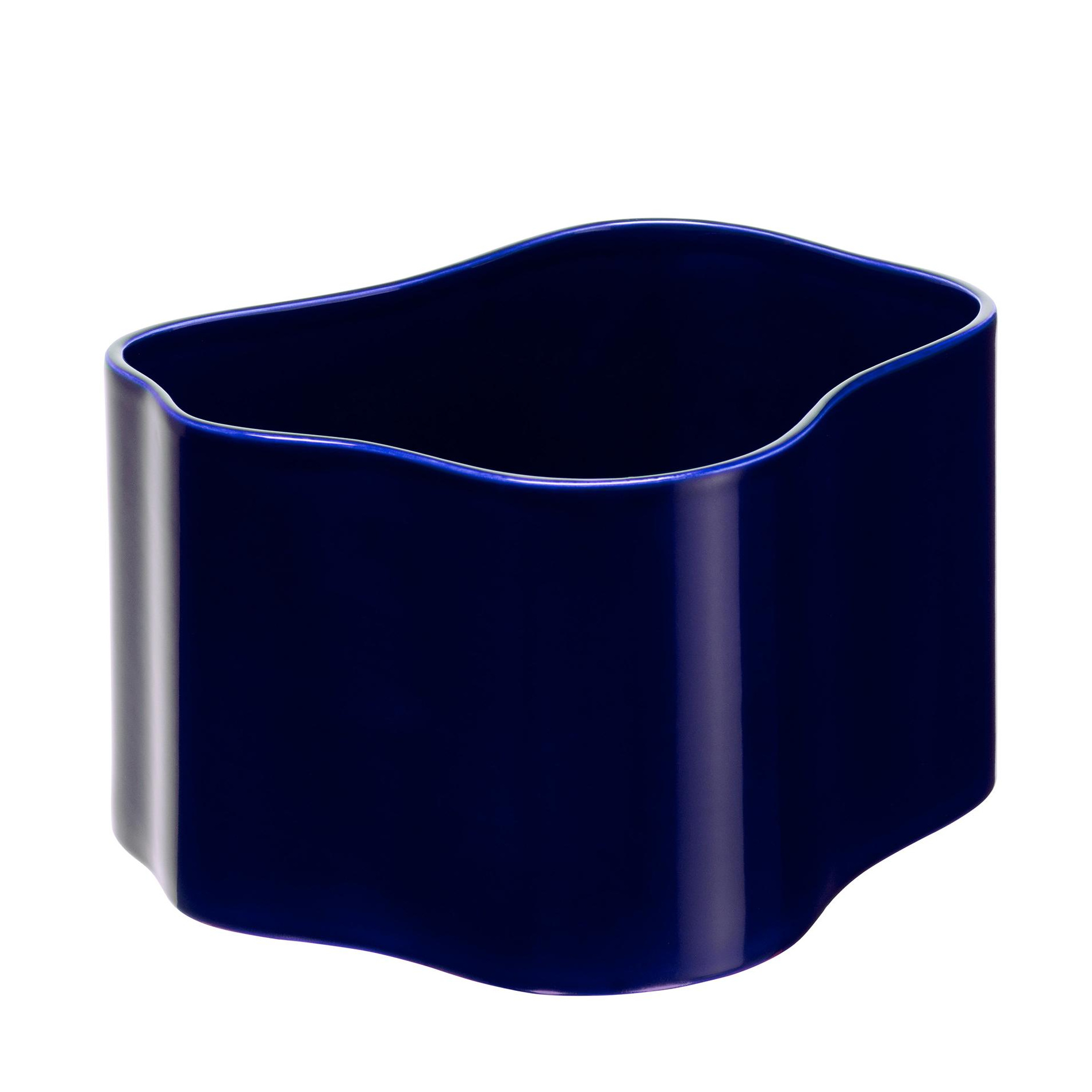 Artek - Riihitie B Pflanzgefäß M - blau/glänzend/LxBxH 28x23x16cm von Artek