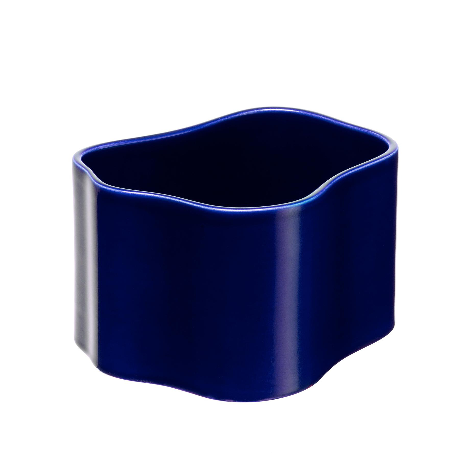 Artek - Riihitie B Pflanzgefäß S - blau/glänzend/LxBxH 19x16x12cm von Artek