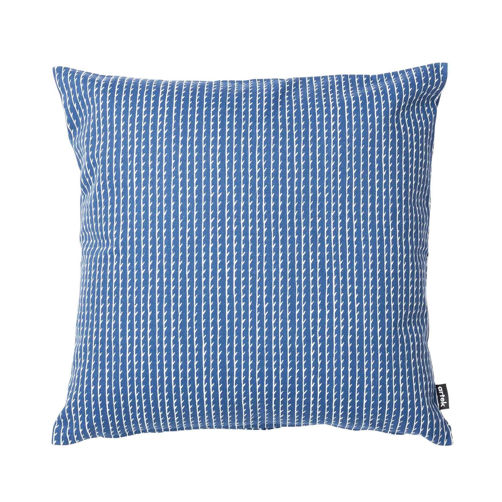 Artek - Rivi Kissenbezug 40x40cm - blau, weiß/BxH 40x40cm/ohne Füllung von Artek