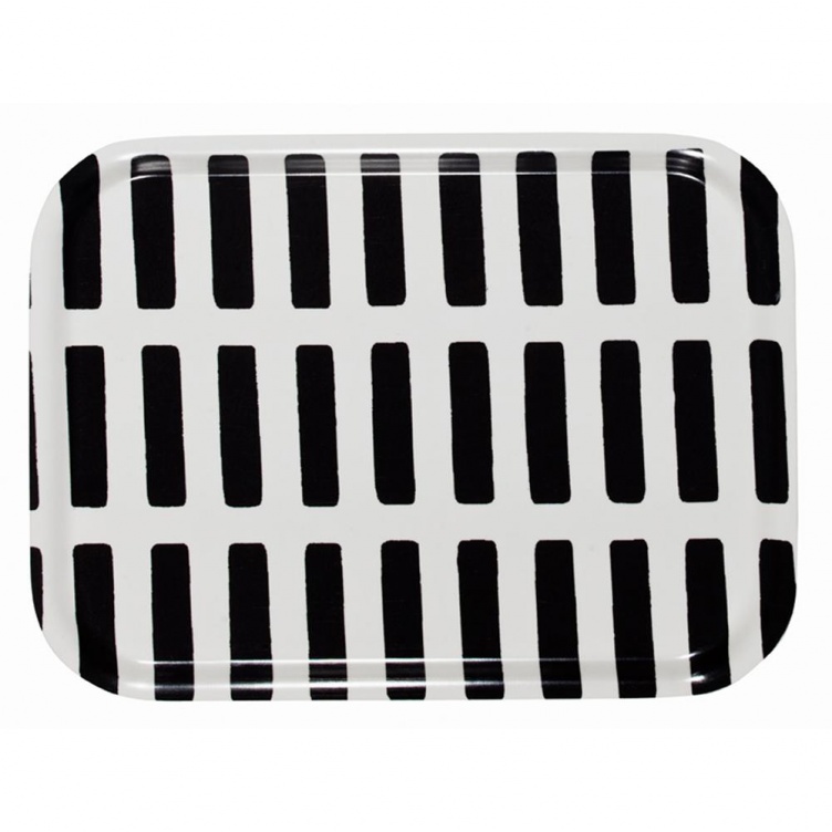 Artek - Siena Tablett 27x20cm - weiß/schwarz/LxB 27x20x1,5cm von Artek