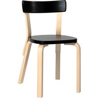 Stuhl Chair 69 natural/black von Artek