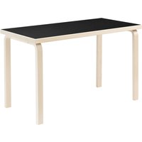 Tisch Aalto Table 80A black linoleum von Artek