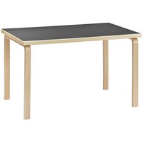 Tisch Aalto Table 81B black linoleum von Artek