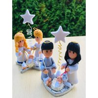 Großes Set Kinderbetten | Kaltes Porzellan-Krippenset Für Die Weihnachtskrippenszene Handgefertigtes Krippenset Weihnachtskrippendekoration Großes Set Kinderbetten | Kaltes Porzellan-Krippenset Für Die Weihnachtskrippenszene Handgefertigtes Krippenset Weihnachtskrippendekoration von Artemelocaketopper