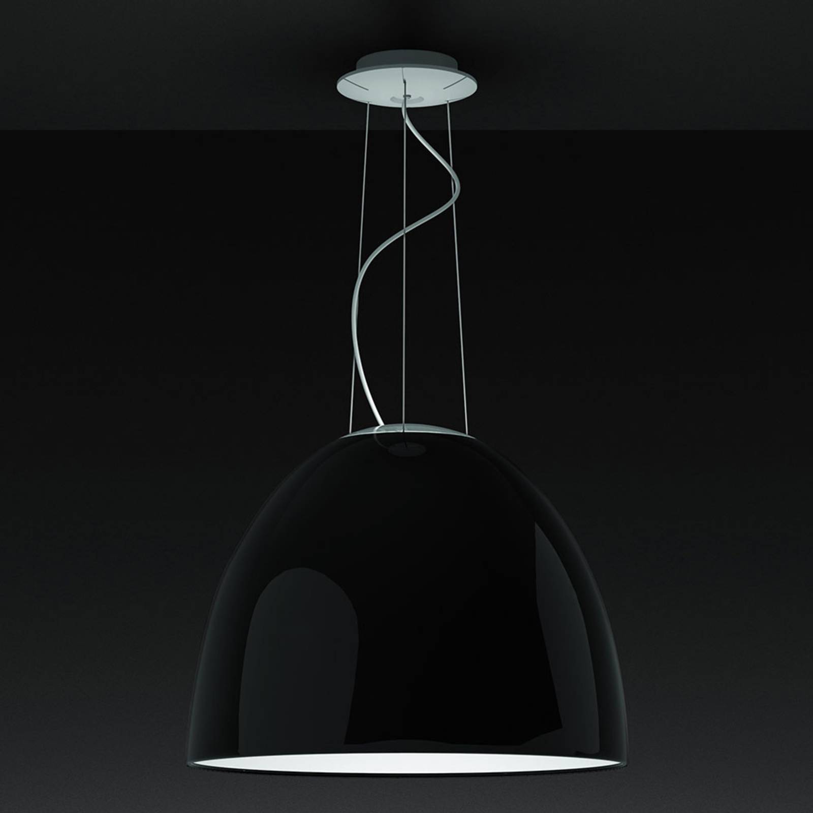 Artemide Nur Gloss Hängeleuchte, schwarz glänzend von Artemide