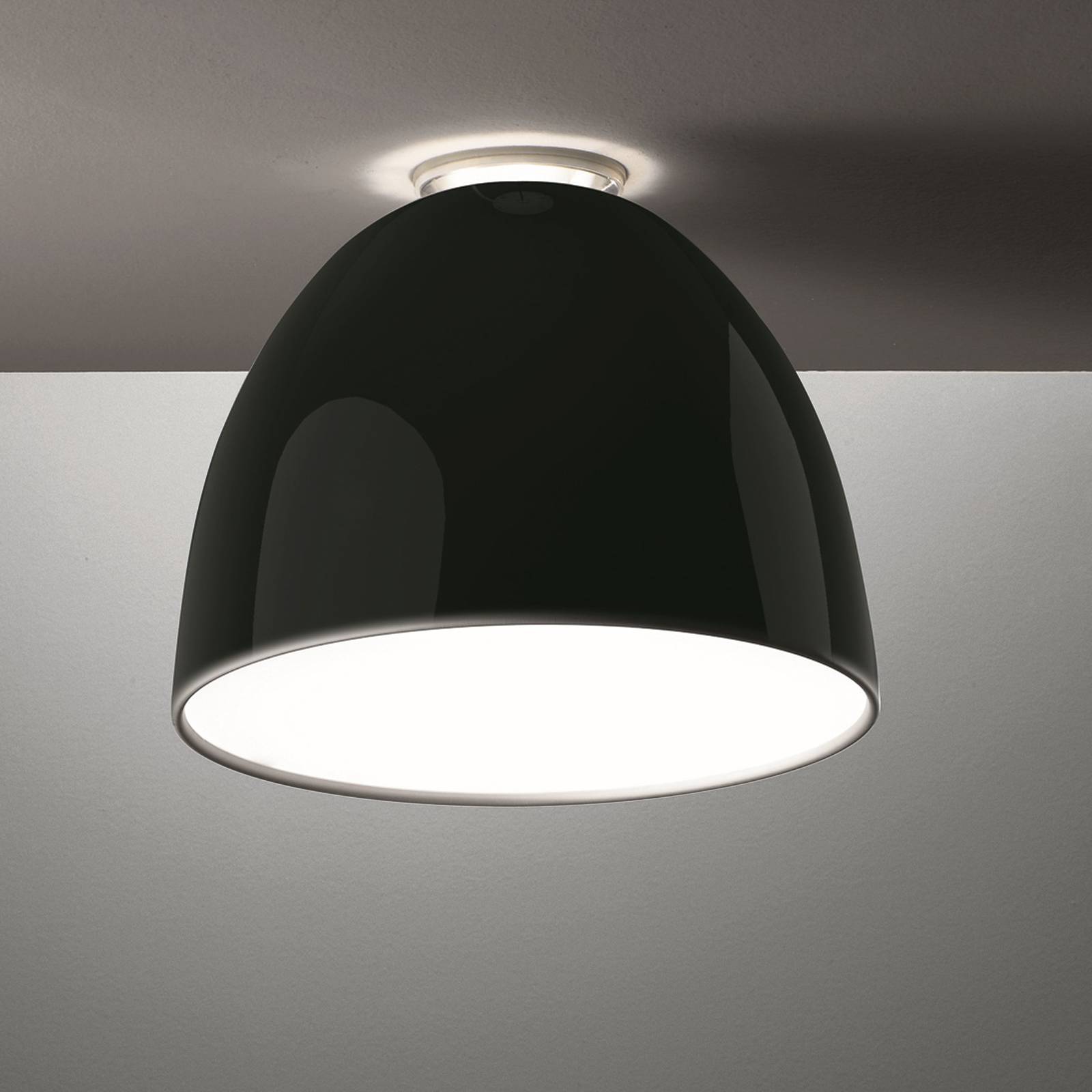 Artemide Nur Mini Gloss LED-Deckenleuchte, schwarz von Artemide