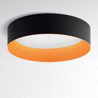 Artemide Architectural Tagora 970 LED Deckenleuchte schwarz - orange, dimmbar von Artemide Architectural