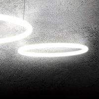 Artemide Alphabet of Light Circular LED Sospensione, App-kompatibel Ø: 90 cm, weiß von Artemide