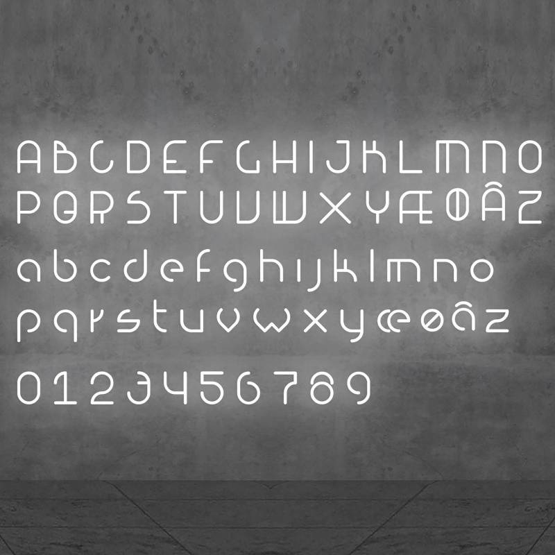 Artemide Alphabet of Light Wand Kleinbuchstabe n von Artemide