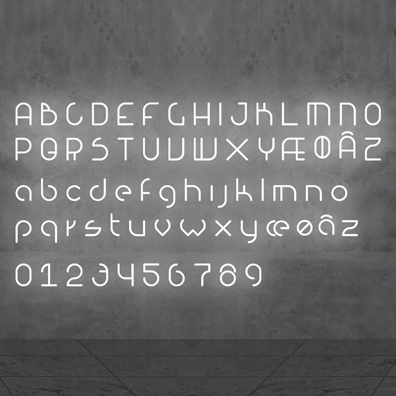 Artemide Alphabet of Light Wand Kleinbuchstabe o von Artemide