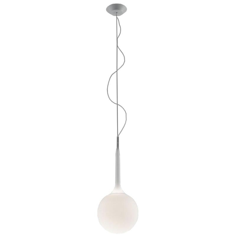 Artemide - Castore Sospensione Pendelleuchte Ø25cm - weiß/H 72-222cm/ Ø 25cm/mit E27 Sockel von Artemide