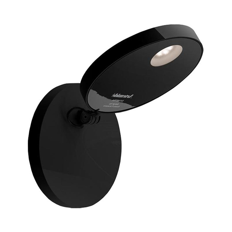 Artemide - Demetra Faretto LED Wandleuchte - schwarz/matt/3000K/385lm/CRI=90/mit Touch-Dimmer von Artemide