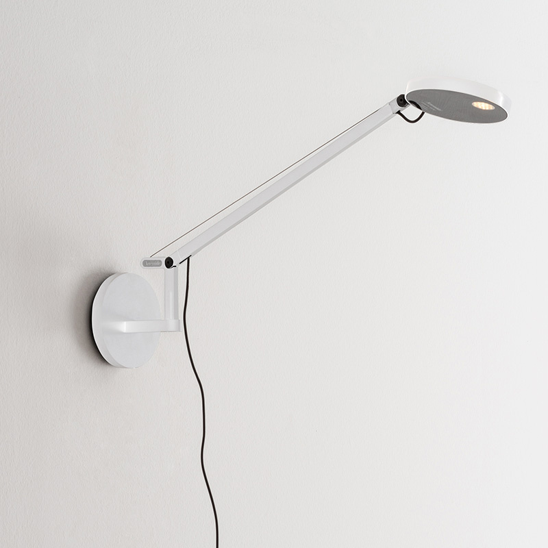 Artemide - Demetra Micro Parete LED Wandleuchte - weiß/Microswitch Dimmer/LxB 55x51cm/2700K/241lm/CRI=90 von Artemide