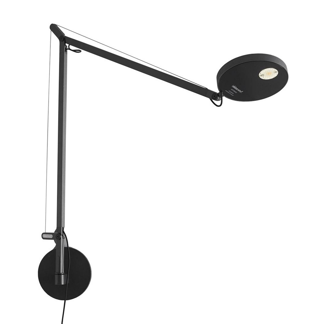 Artemide - Demetra Parete LED Wandleuchte - anthrazit/mit Anwesenheitssensor/mit Touch-Dimmer/3000K/385lm/CR=I90 von Artemide