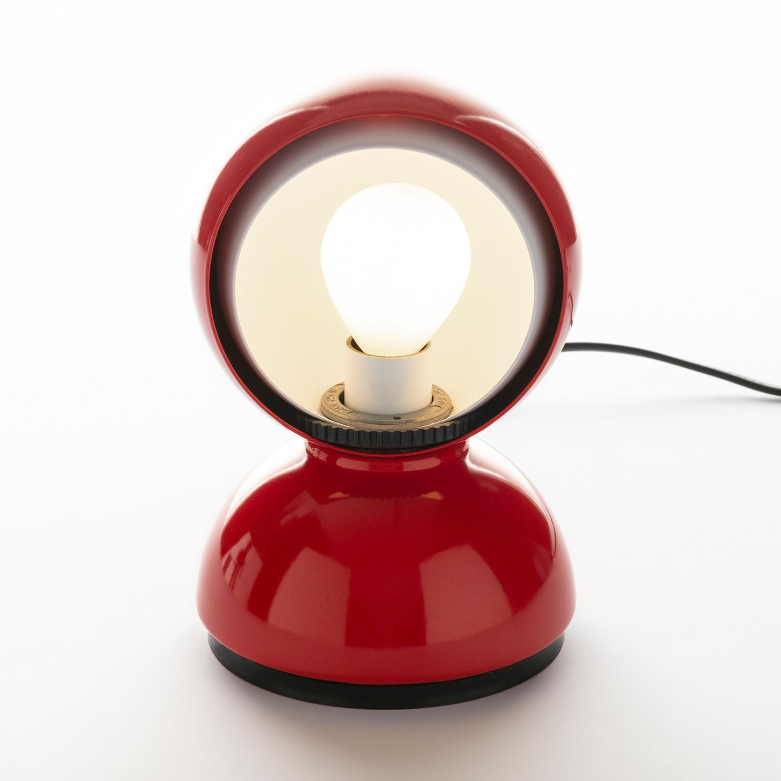 Artemide - Eclisse Tischleuchte - rot/H 18cm / Ø 12cm von Artemide