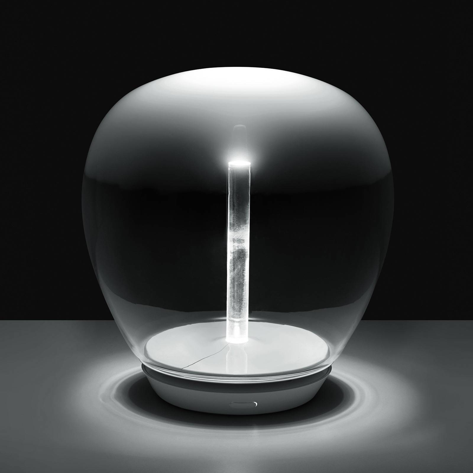 Artemide Empatia Glas-Tischleuchte mit LED, Ø 26cm von Artemide