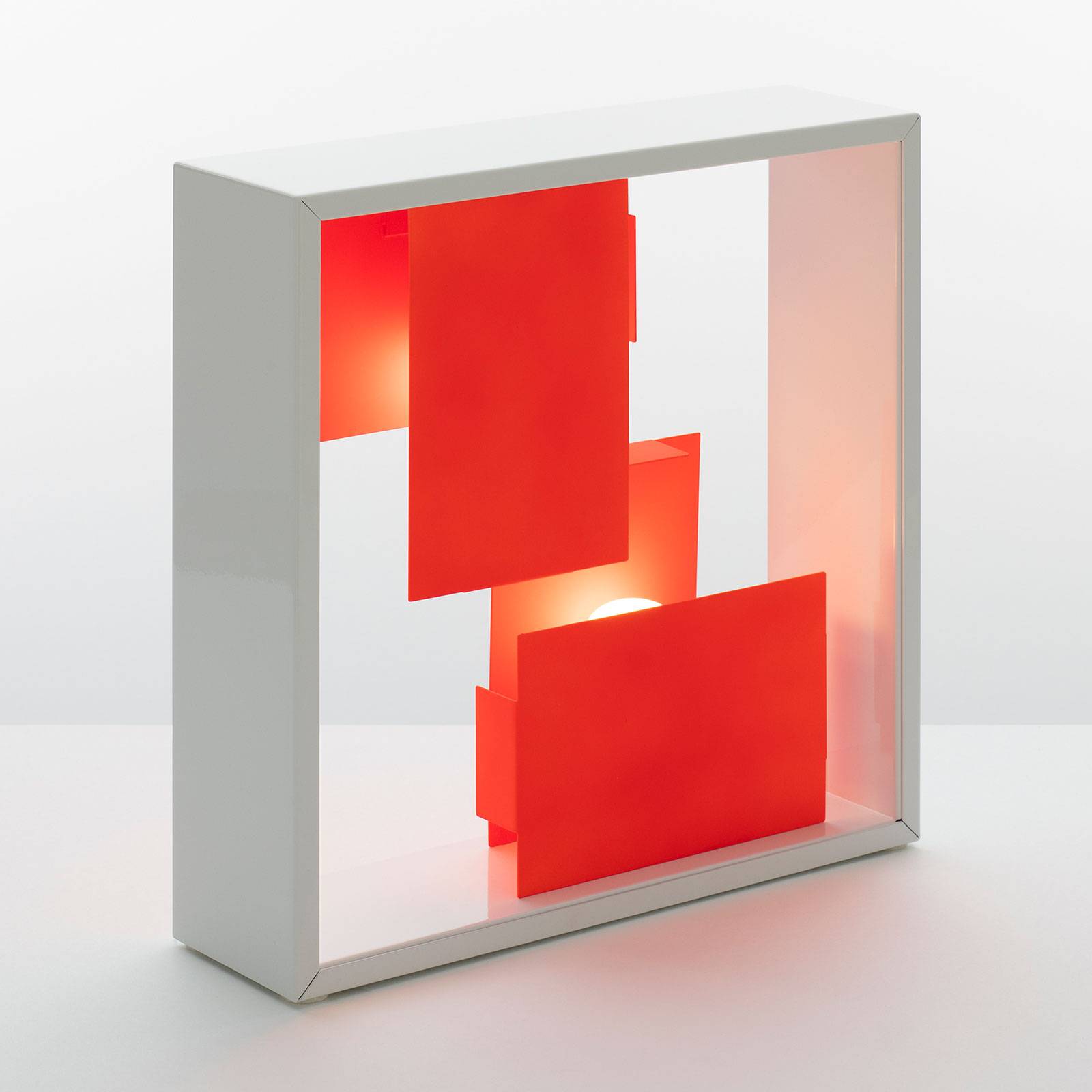 Artemide Fato Bicolor Wandleuchte white/coral von Artemide