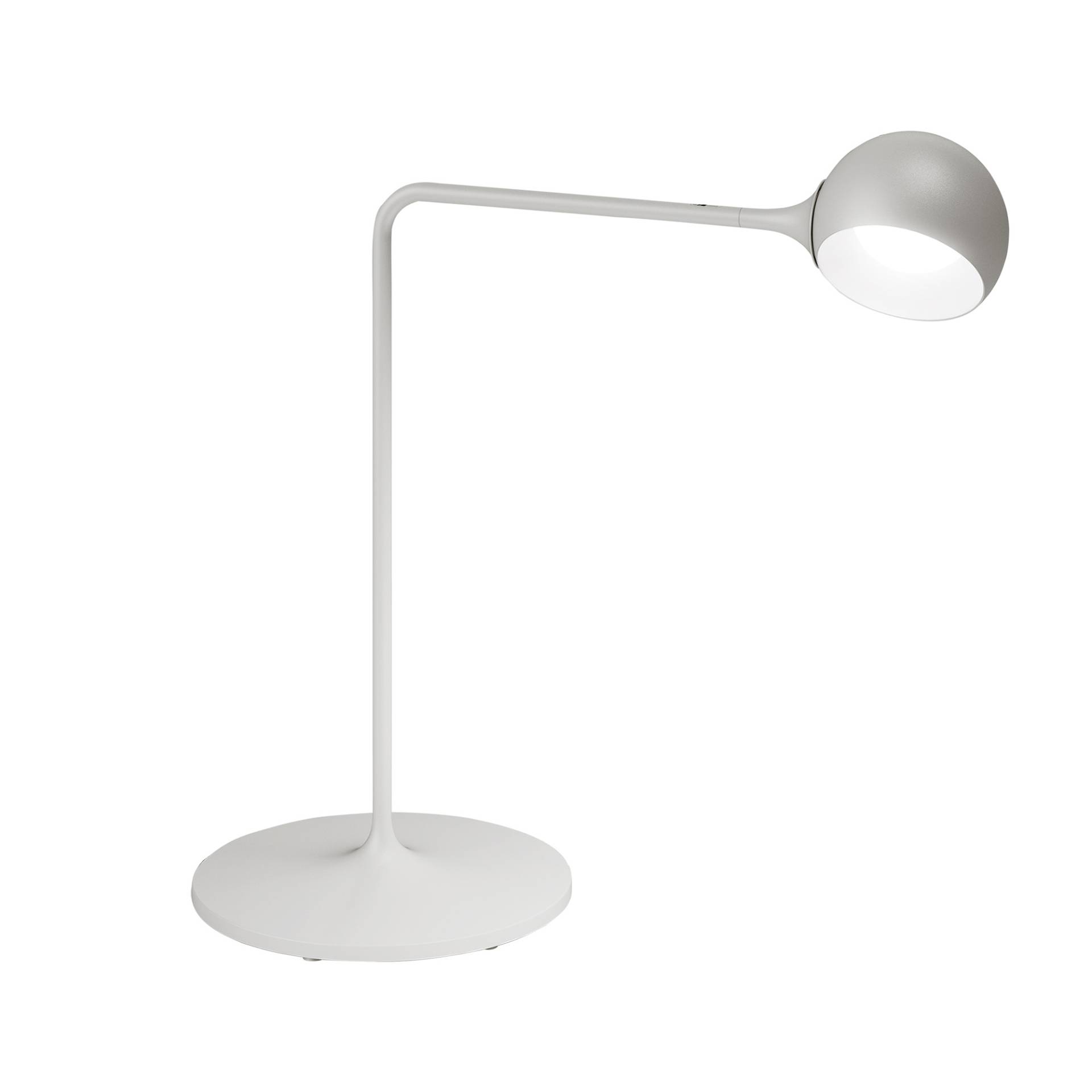 Artemide - IXA LED Schreibtischleuchte - weißgrau/lackiert/LxH 40,3x42,4cm/1x LED 10W/2700K/CRI 90/dimmbar von Artemide