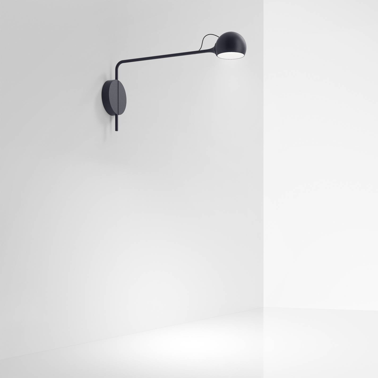 Artemide Ixa LED-Wandleuchte, Arm fix, anthrazit von Artemide