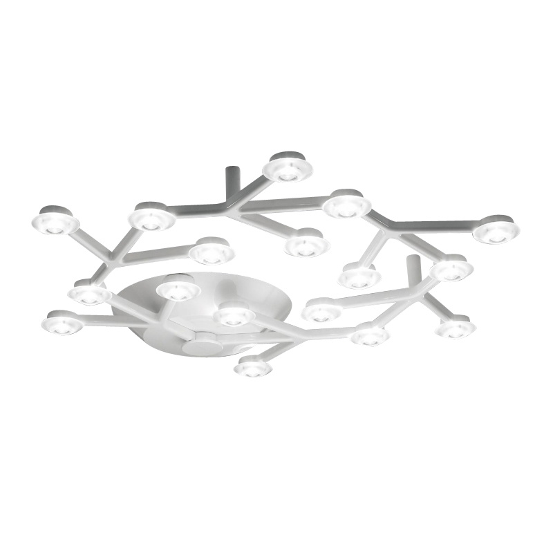 Artemide - LED Net Soffitto Circolare LED Deckenleuchte - weiß/glänzend/H x Ø 7x65cm/3000K/2502lm/CRI=80 von Artemide