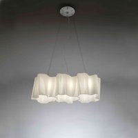 Artemide Logico Mini Sospensione 3 in linea, Glas: milchig weiß Artemide Logico Mini Sospensione 3 in linea, Glas: milchig weiß von Artemide