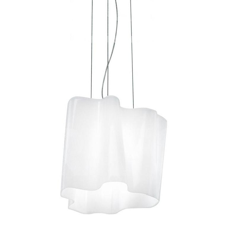 Artemide - Logico Sospensione Singola Pendelleuchte - milchig weiß/LxBxH 40x40x31cm von Artemide