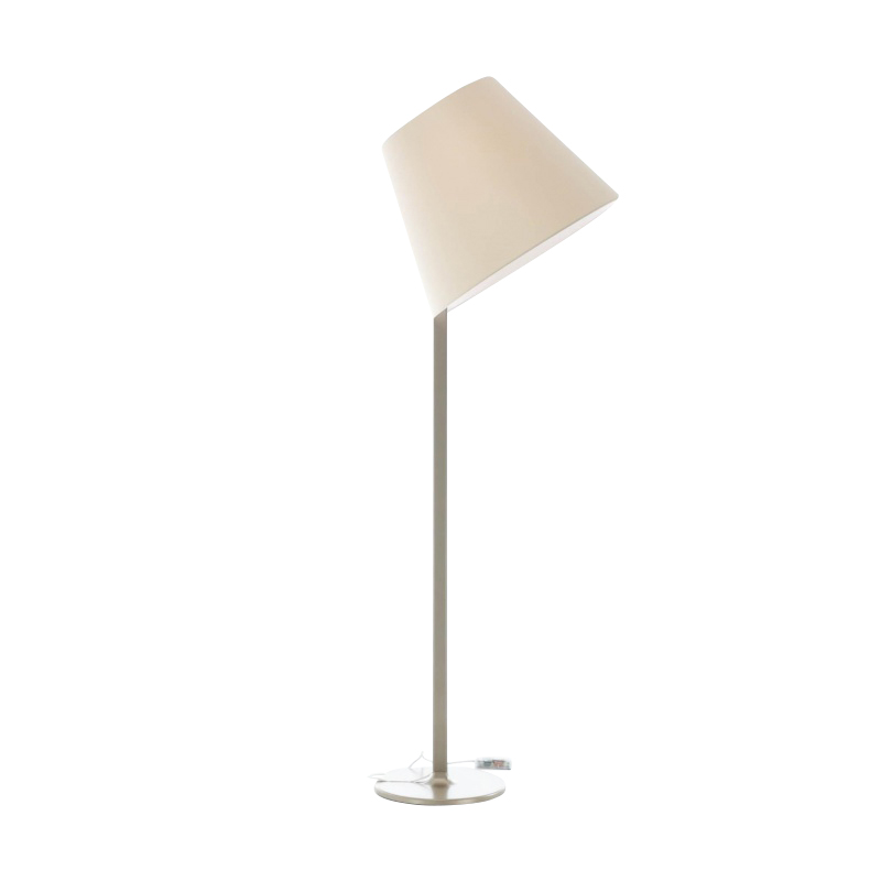 Artemide - Melampo Mega Stehleuchte - ecru/Schirm Seidensatin ecru/Gestell Aluminium bronze lackiert/H 174cm / Ø 57cm von Artemide