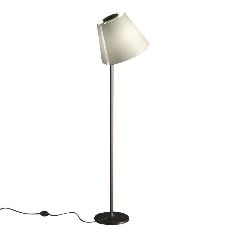 Artemide - Melampo Terra Stehleuchte - écru/bronze/Schirm Seidensatin écru/Gestell Aluminium bronze lackiert/H 137,5cm / Ø 35cm von Artemide