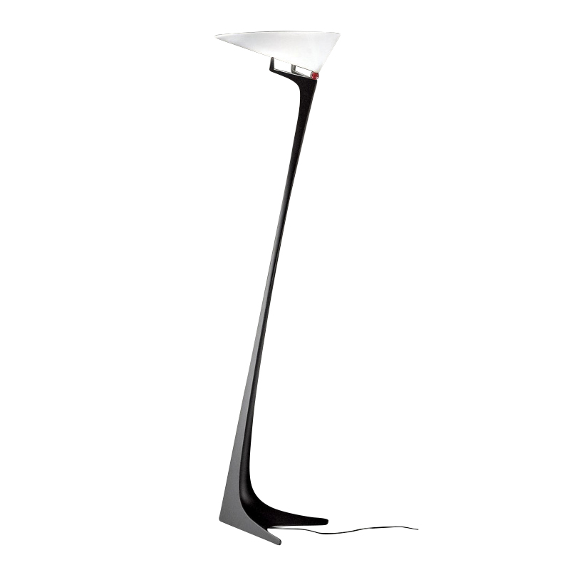 Artemide - Montjuic Stehleuchte - weiß/schwarz/BxH 51x190cm/mit Dimmer/für Leuchmitttel mit der Fassung R7s von Artemide