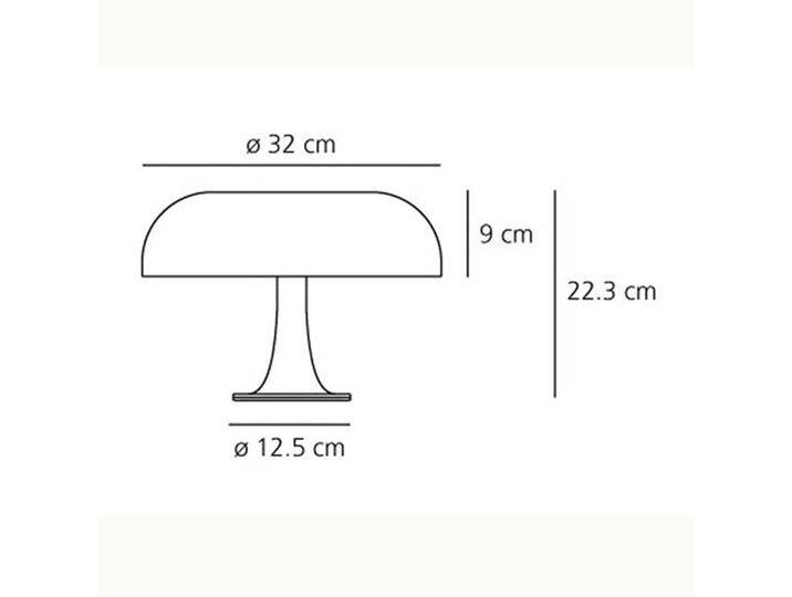 Artemide Nessino - Designer-Tischleuchte, orange für Wohn & Esszimmer - Gelb - Modern - Kunststoff von Artemide