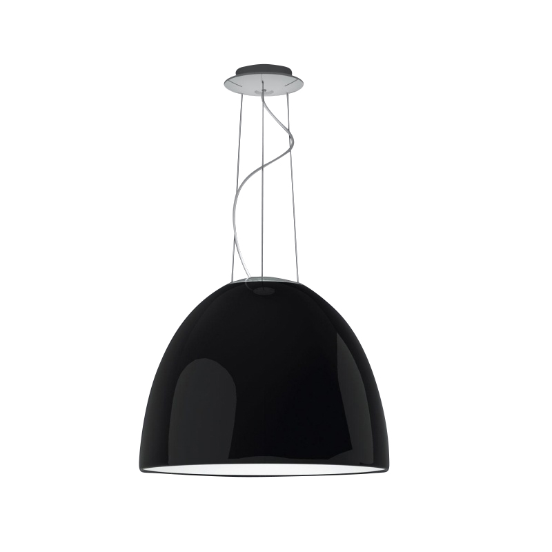 Artemide - Nur Gloss Sospensione Pendelleuchte - schwarz/glänzend/H 43cm / Ø 55cm/dimmbar von Artemide