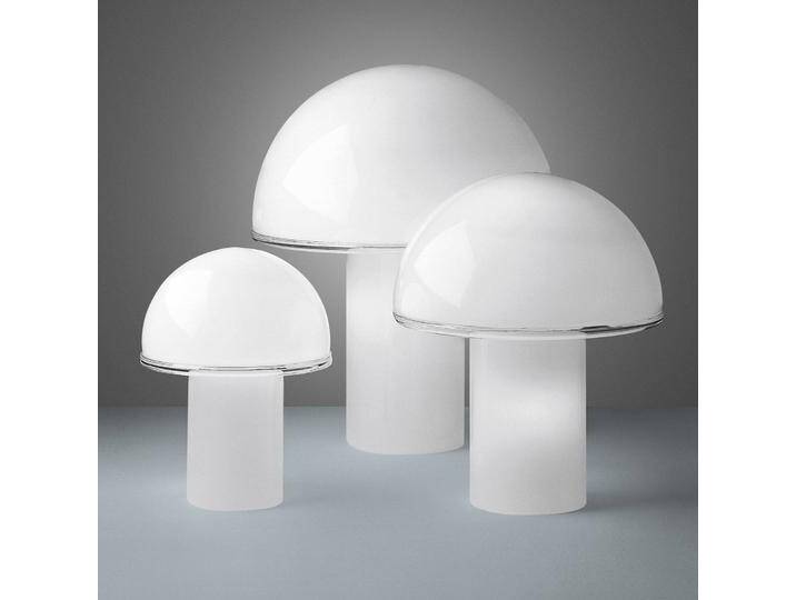 Artemide Design Tischlampe Onfale, weiß / opal, für Wohn- / Esszimmer, Glas, Design, Tischlampe von Artemide