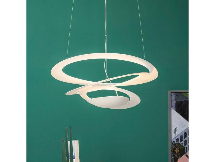 Artemide Pirce - Designer-Hängeleuchte 94x97 cm für Wohn & Esszimmer - Weiß - Modern - Aluminium von Artemide