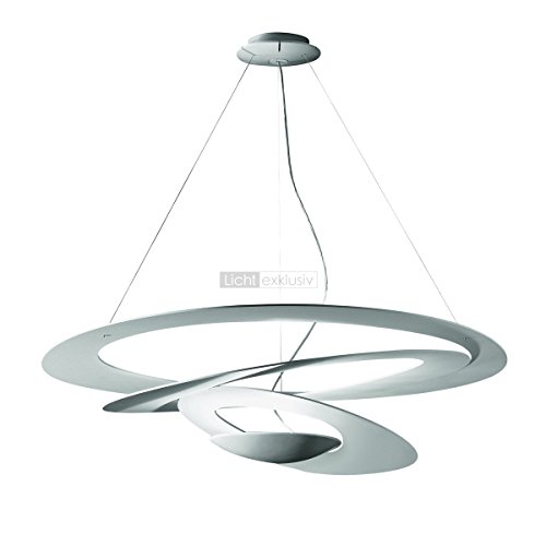 Artemide Pirce Mini Deckenleuchte, weiß, 1237010A, Weiss, 67x69 H min 70 max 200 cm von Artemide