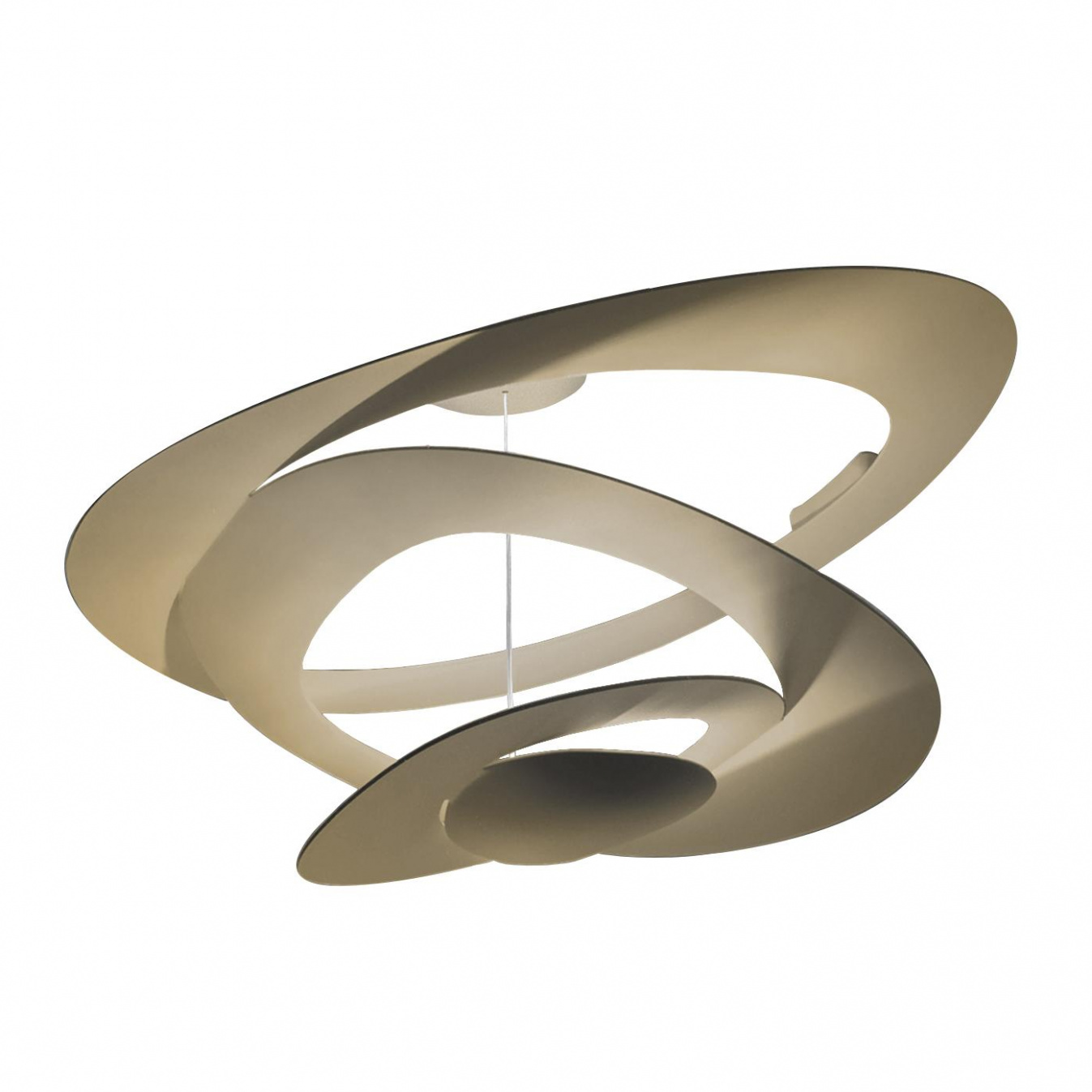 Artemide - Pirce Mini LED Deckenleuchte - gold/BxH 69x36cm/3000K/3313lm/CRI=90 von Artemide