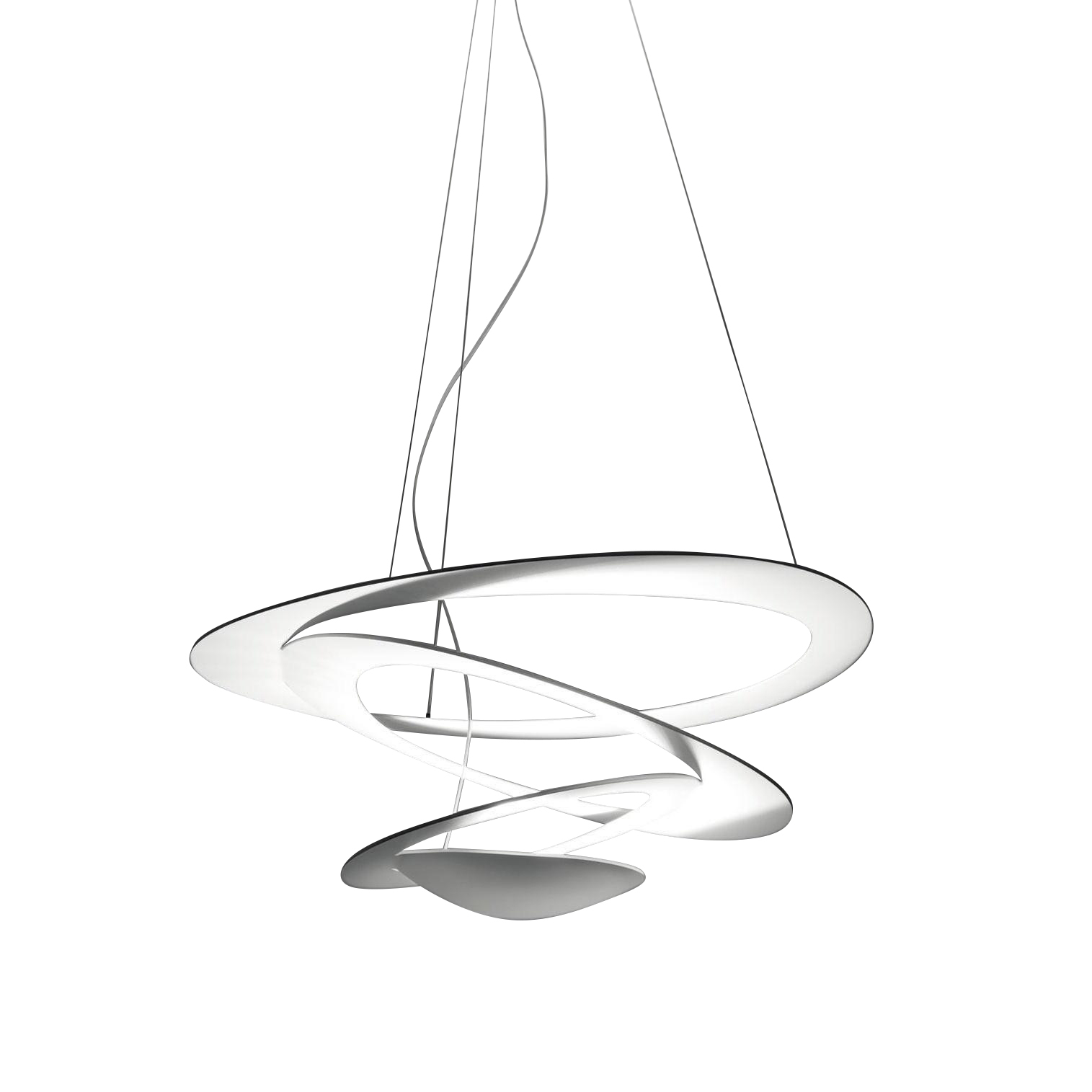 Artemide - Pirce Mini LED Pendelleuchte - weiß/LxBxH 69x67x23cm/3000K/3313lm/CRI=90 von Artemide