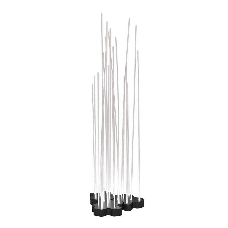 Artemide - Reeds Triple LED Außenstehleuchte H 150cm - anthrazit/LxBxH 42x42x150cm/3000K/237lm/CRI=80/IP67/max 9,5W von Artemide
