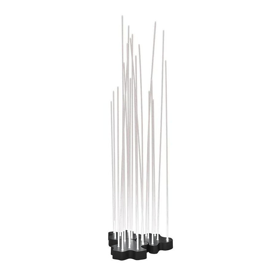 Artemide - Reeds Triple LED Außenstehleuchte H 150cm - anthrazit/IP68/LxBxH 42x42x150cm/3000K/237lm/CRI=80/IP68 von Artemide