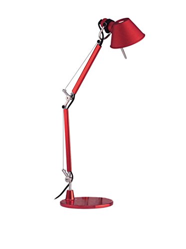 Artemide Schreibtischlampe Tolomeo Micro rot von Artemide